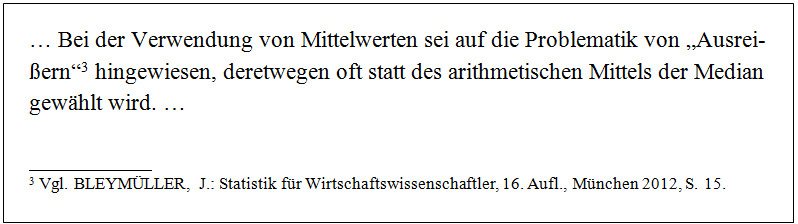 Fußnote